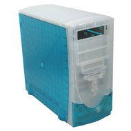 Case Morex MidiTower CTC711 S/B NUDE ATX (sky-blue) 200W - PC Case