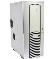 Case CHIEFTEC DX-01SL-D-U, stříbrná, 360W i pro P4, USB kit - PC Case