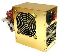 Zdroj Sweex 450W DUAL FAN, 80 a 90 mm ventilátor, zlatý (gold) - -