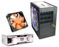Zdroj Thermaltake TWV 500W ATX, aktivní PFC, panel s displejem a ovládáním otáček, odpojitelné kabel - -