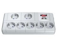 Sweex PowerSurge Protektor 7 - kabel prodlužovací 3 m 230V + přepěťová ochrana + ochrana telefonní l - Data Cable