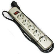 Sweex PowerMaster 2010 - kabel prodlužovací 2 m 220V + přepěťová ochrana + ochrana telefonní linky,  - -