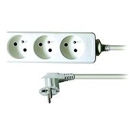 Solight Extension Lead, 3 sockets, white, 5m - Extension Cable
