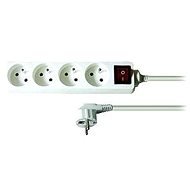 Solight Extension, 4 Sockets, White, Switch, 7m - Extension Cable