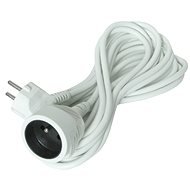 Solight Extension Lead, 1 socket, white, 10m - Extension Cable
