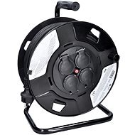 Solight Extension Cable Reel, outdoor, 4 sockets, black, 50m - Extension Cable