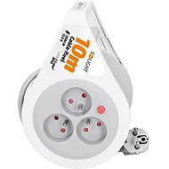 Solight drum extension lead 10m, 3 sockets, 3x 1,5mm2 - Extension Cable