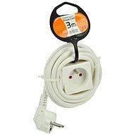 Solight 3 m extension cord 230V / 10A, with clips - Power Cable