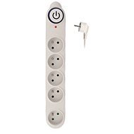 Solight Surge Protector, 150J, 5 Sockets, 3m, White - Surge Protector 