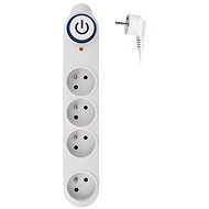 Solight Surge Protector, 150J, 4 Sockets, 1.5m, White - Surge Protector 
