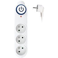 Solight Surge Protector, 3 sockets, 1.5m, white - Surge Protector 