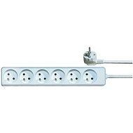 PremiumCord extension lead white 5m 230V 6 sockets - Power Cable