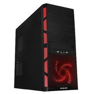 Evolve CYCLONE RB black-red 400W - PC Case
