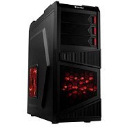 EVOLVEO K1 čierna/červená - PC skrinka