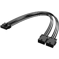 AKASA PCIe 12-Pin to Dual 8-Pin Adapter Cable - Átalakító