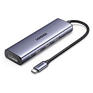 UGREEN 6-in-1 USB-C to 1×DP/2×USB-C/3×USB-A /PD100W - Docking Station