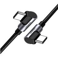 UGREEN Angled USB-C M/M Cable Aluminium Shell with Braided 2 m Black - Dátový kábel