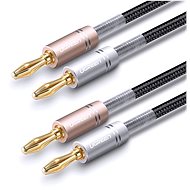Ugreen Speaker Cable with Gold Plated Banana Plugs 1m (Black) - Audio kabel