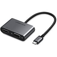 UGREEN USB-C to HDMI + VGA Adapter with PD Space Gray - Port replikátor