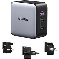 Ugreen USB-A + 2 x USB-C 65W GaN Tech Worldwide Travel Fast Charger - Töltő adapter