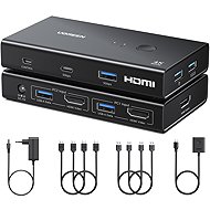 UGREEN HDMI 2.0 KVM Switch 2 In 1 Out - Toggle Switch