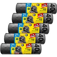 FINO LD Zeus Flex retractable bags 32 µm, 40 l, 5×12 pcs (60 pcs) - Bin Bags