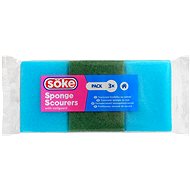 SÖKE Economic shaped sponge 3 pcs - Dish Sponge