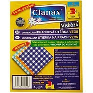 CLANAX patterned viscose towel 35 × 35 cm, 3 pcs - Dish Cloth