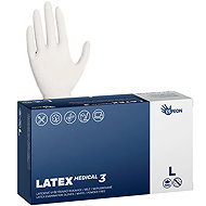 ESPEON Latex Medical3 size. L, 100 pcs - Medical Gloves