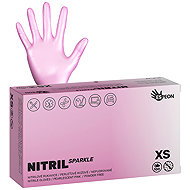 ESPEON Nitril Sparkle pearlescent pink sized. XS, 100 pcs - Medical Gloves