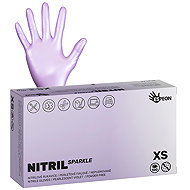 ESPEON Nitril Sparkle pearlescent purple sized. XS, 100 pcs - Medical Gloves