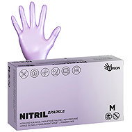 ESPEON Nitril Sparkle pearlescent purple sized. M, 100 pcs - Medical Gloves