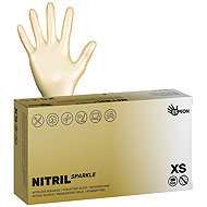 ESPEON Nitril Sparkle pearlescent gold sized. XS, 100 pcs - Medical Gloves