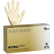 ESPEON Nitril Sparkle pearlescent gold sized. S, 100 pcs - Medical Gloves