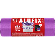 ALUFIX Elastic Fix purple 35 l, 12 pcs - Bin Bags