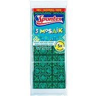 SPONTEX 3 Mosaik špongia na riad (3 ks) - Hubka na riad