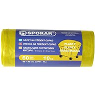 SPOKAR Waste Sorting Bags 60l, 10 Pcs, Yellow - Bin Bags