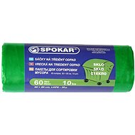 SPOKAR Waste Sorting Bags 60l, 10 Pcs, Green - Bin Bags