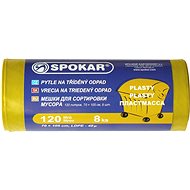 SPOKAR Sorting Waste Bags 120l, 8 Pcs, Yellow - Bin Bags