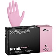 ESPEON Nitrile Comfort, powder-free, size S, pink 100 pcs - Gloves