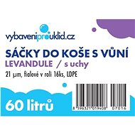 ALLSERVICES LDPE Lavender 60 l, 21 um, 16 pcs - Bin Bags
