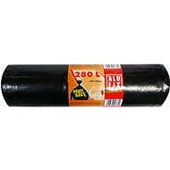 ALUFIX Garbage Bags Very Thick 280l, 115 × 135cm, Colour Black, 5 pcs/Roll - Bin Bags