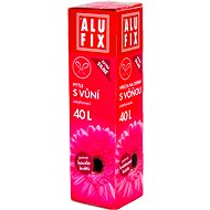 ALUFIX Bags with Handles and Aroma Scent Charm of Flowers, size 40l, Roll 12pcs, 53 × 60cm - Bin Bags