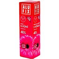 ALUFIX Bags with Handles and Aroma of Black Tea and Vanilla, 70l, Roll 8 pcs, 64 × 71cm - Bin Bags