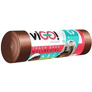 VIGO 45 mic, 120l, 8 pcs, Brown - Bin Bags