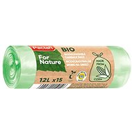PACLAN Biodegradable 12l × 15 pcs, with FSC Paper Label - Bin Bags