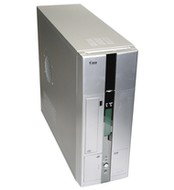 ModeCom mini tower GAIA LCD stříbrný (silver), 200W uATX Fortron, 1x 5.25", 1+2x 3.5", 1x 2.5", USB/ - PC Case