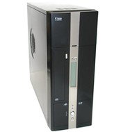 ModeCom mini tower GAIA LCD černý (black), 300W uATX Fortron OEM, 1x 5.25", 1+2x 3.5", 1x 2.5", USB/ - PC Case