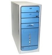 ModeCom middle tower I-ZONE PLUS modrý (blue), bez zdroje, 4x 5.25", 1+5x 3.5", USB/ audio - PC Case