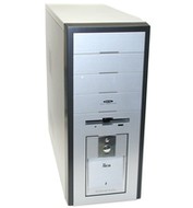 ModeCom middle tower FRESH stříbrno-černý (silver-black), 350W ATX Fortron, 4x 5.25", 1+5x 3.5", USB - PC Case